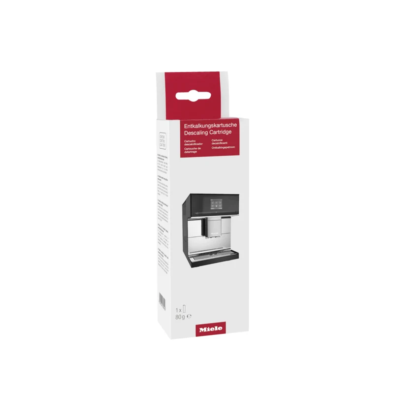 Descaling cartridge for automatic descaling of Miele coffee machines.