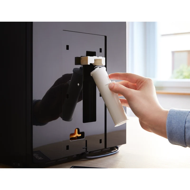 Descaling cartridge for automatic descaling of Miele coffee machines.