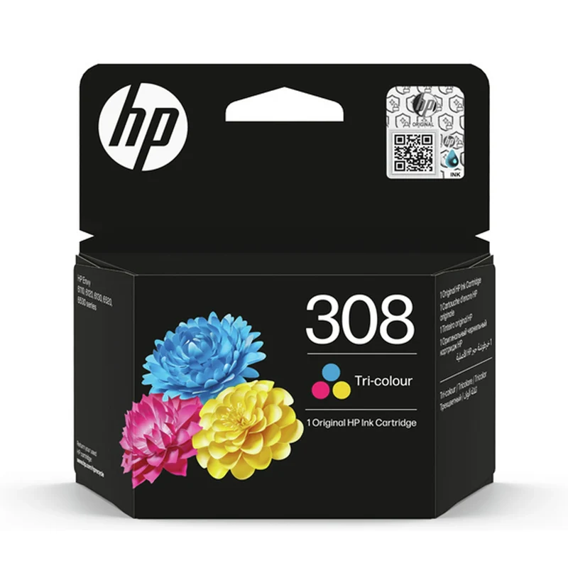 HP Cartouche 308 - Pack simple - Bleu + Rouge + Jaune