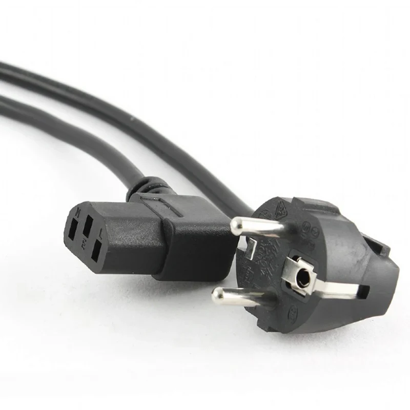 GEMBIRD - Cordon d’appareil - Prise 230 V (mâle) - C13 Schuko (Femelle) - incliné 1.8 m 3 x 0.75 mm Kema Keur