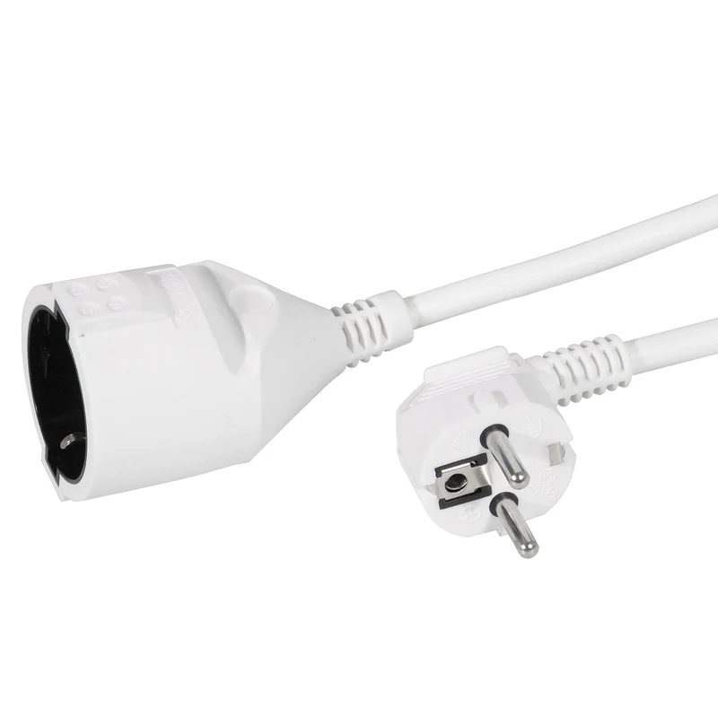 SCANPART - Câble d’extension - Douille 230 V (mâle) - Prise 230 V (femelle) 3.0 m 3 x 1.5 mm Avec mis à la terre|PVC souple|Bougie inclinée
