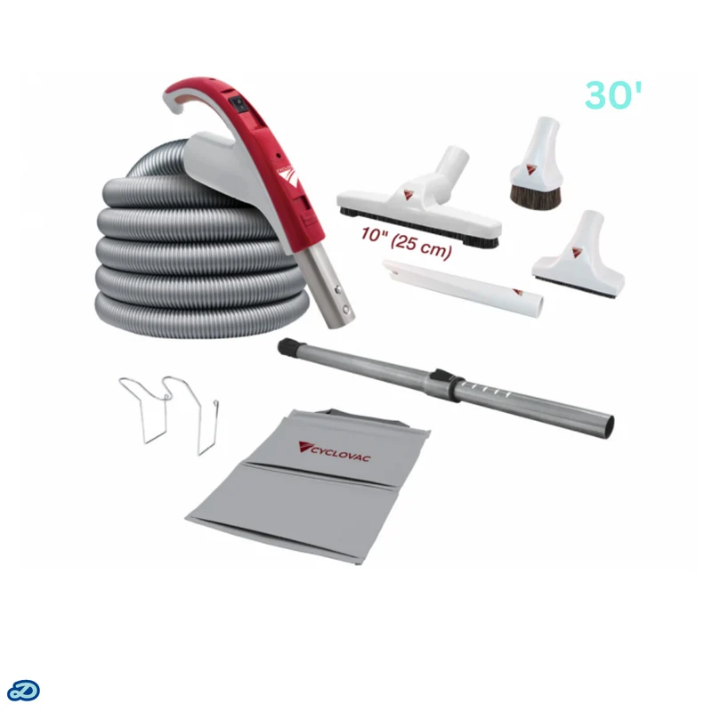Attachment kit 24V with De Luxe brush 10" (30')