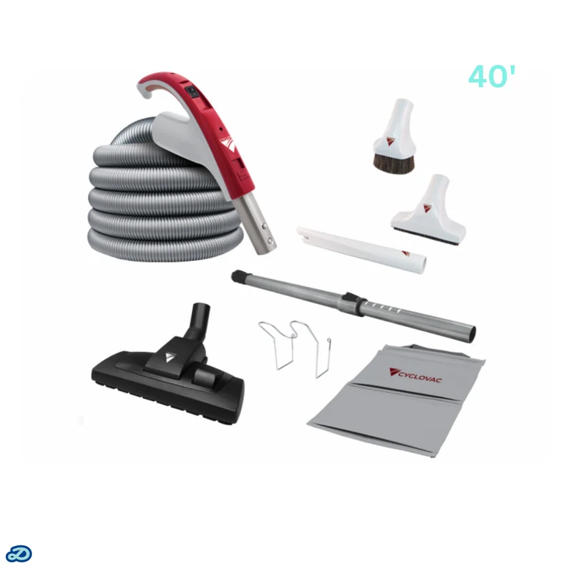 Attachment kit 24V with Europa brush floor and carpet combination (40')
