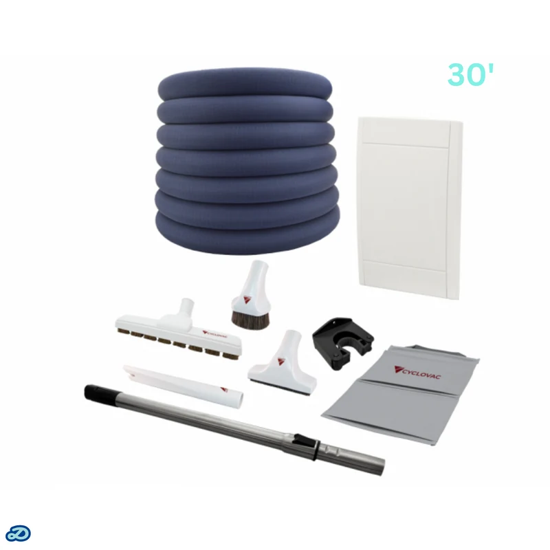 Retraflex attachment kit with SoftTouch hose and Super Luxe brush (30')