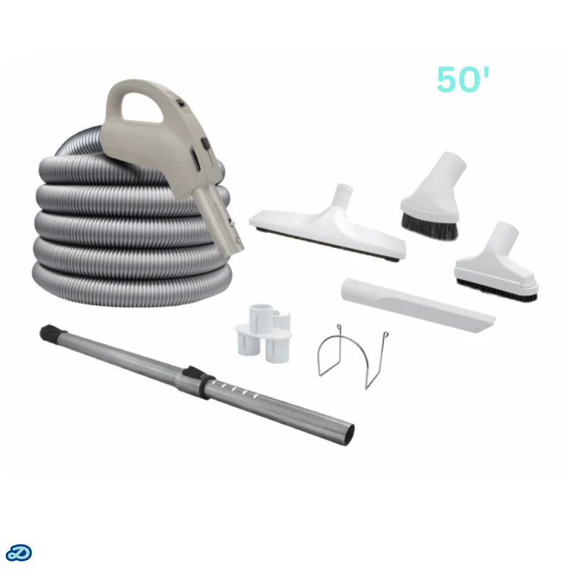 Attachment kit 24V Super Pack with Super Flex hose and On/Off handle (50')