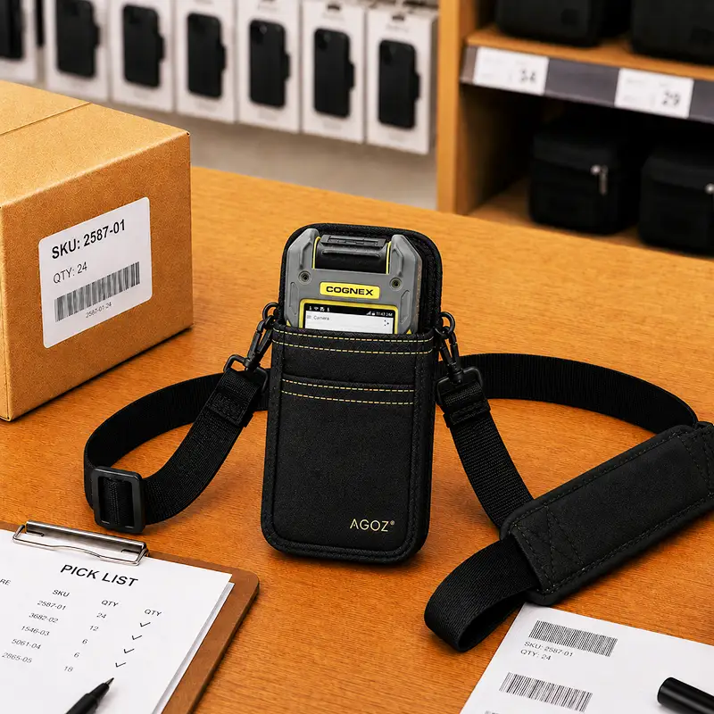 Étui à bandoulière pour lecteur de codes-barres Cognex pour mobilité industrielle | Agoz