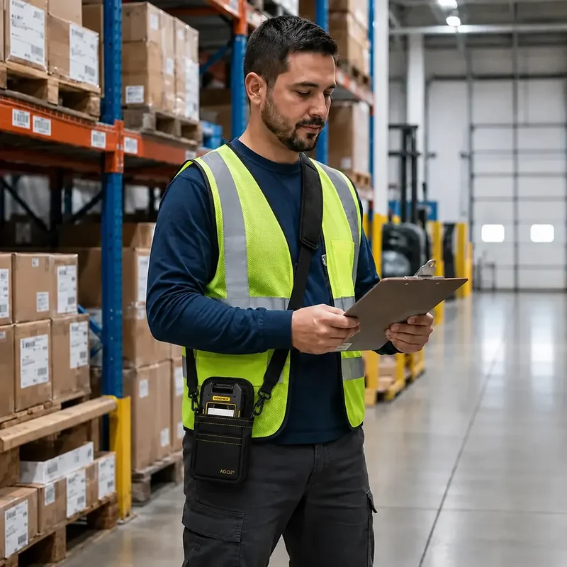 Étui à bandoulière pour lecteur de codes-barres Cognex pour mobilité industrielle | Agoz
