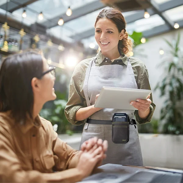 Étui pour terminal de paiement Verifone avec ceinture de taille