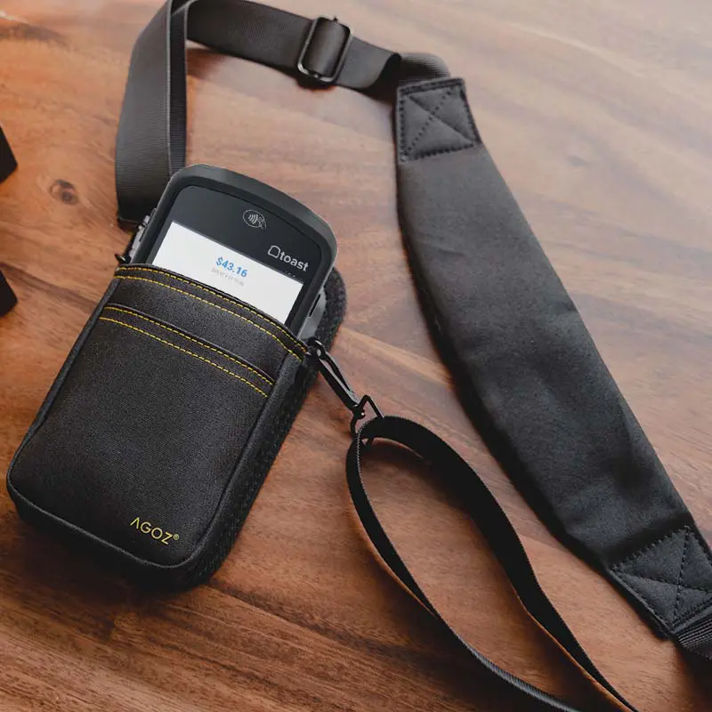 Étui holster portatif Toast Go 2 avec bandoulière réglable et ceinture abdominale | Agoz
