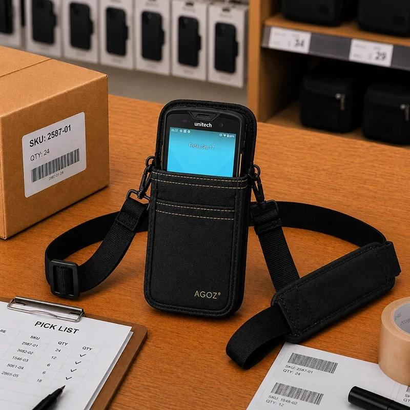 Étui d'épaule pour scanner Unitech pour mobilité en établissement | Agoz