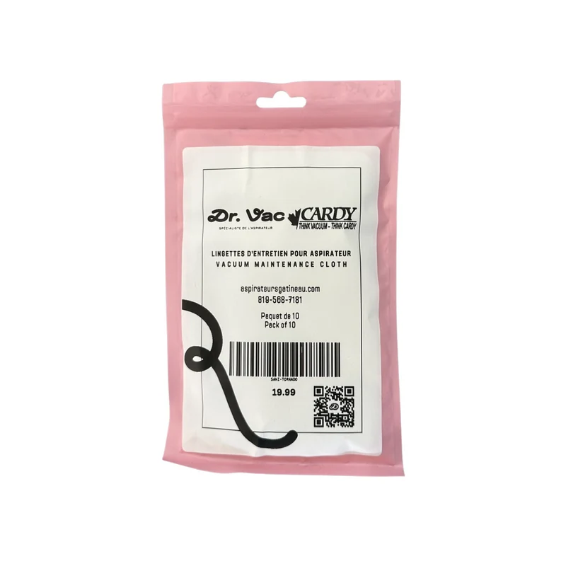 Vacuum maintenance cloth