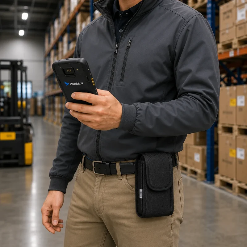 Coque robuste Bluebird pour appareil portable avec clip ceinture pour équipes de vente au détail et logistique | Agoz