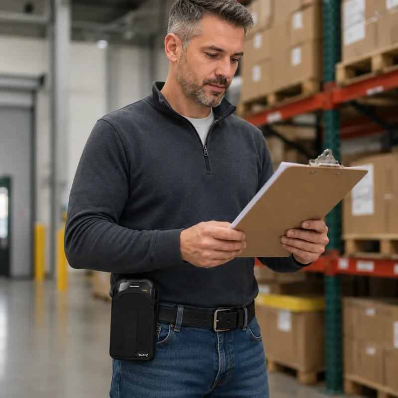 Étui pour ordinateur mobile Chainway avec poche pour cartes pour les flux de travail sur le terrain | Agoz