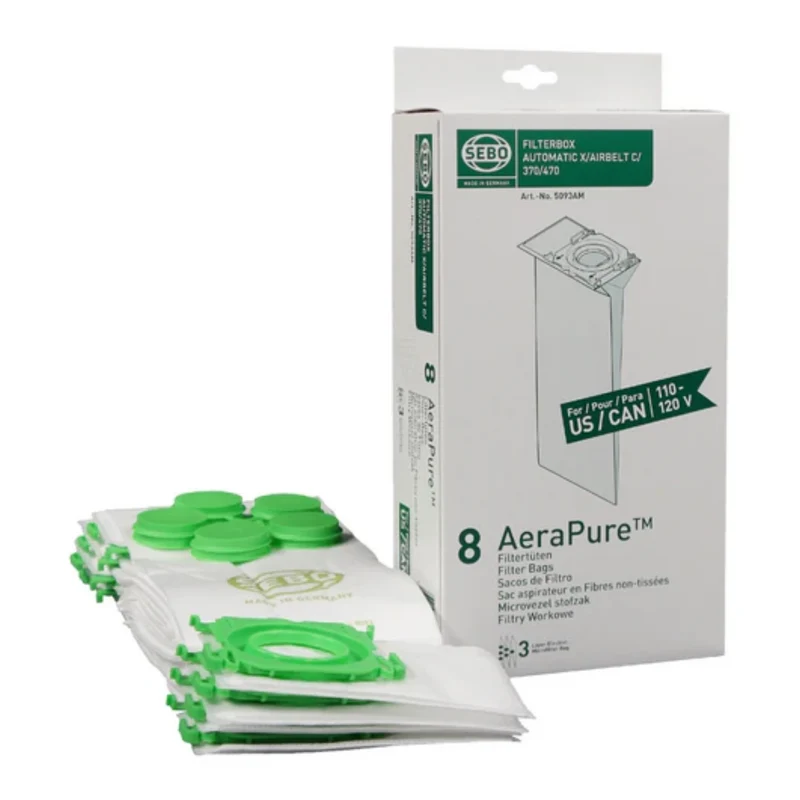 SEBO X, G, C & Mechanical AeraPure™ Filter Bags