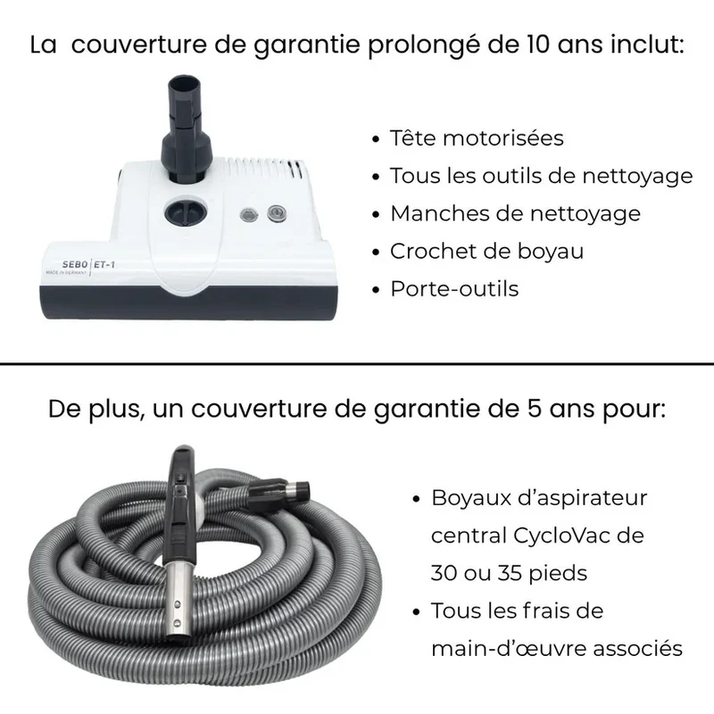 SEBO Deluxe Central Vacuum Kit 30'