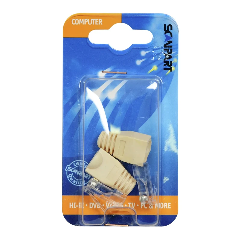 SCANPART - Prise - RJ45 - CAT6 (Homme) - Câble UTP