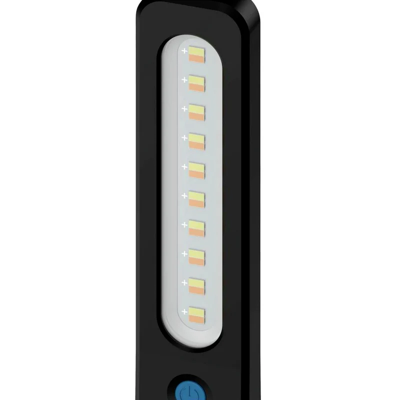 ANSMANN WL390R - Lampe de travail LED rechargeable - Circuit aimant - Luminosité - 5 W - 385 Lumen - 3700 - 6000 K - Brillant - Torche