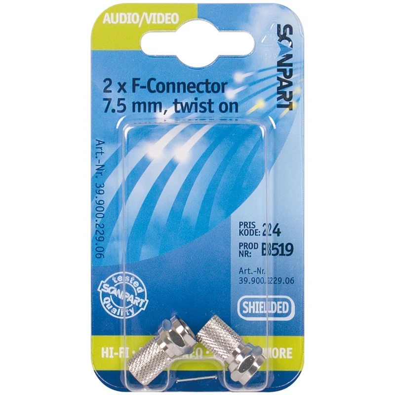 SCANPART - Prise - COAX - F-connector 7.5 mm (Femelle)