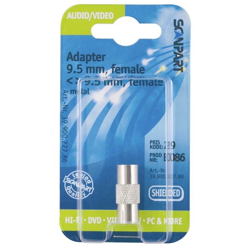 SCANPART - Connecteur - Adaptateur - COAX (Femelle) - COAX (Femelle) -