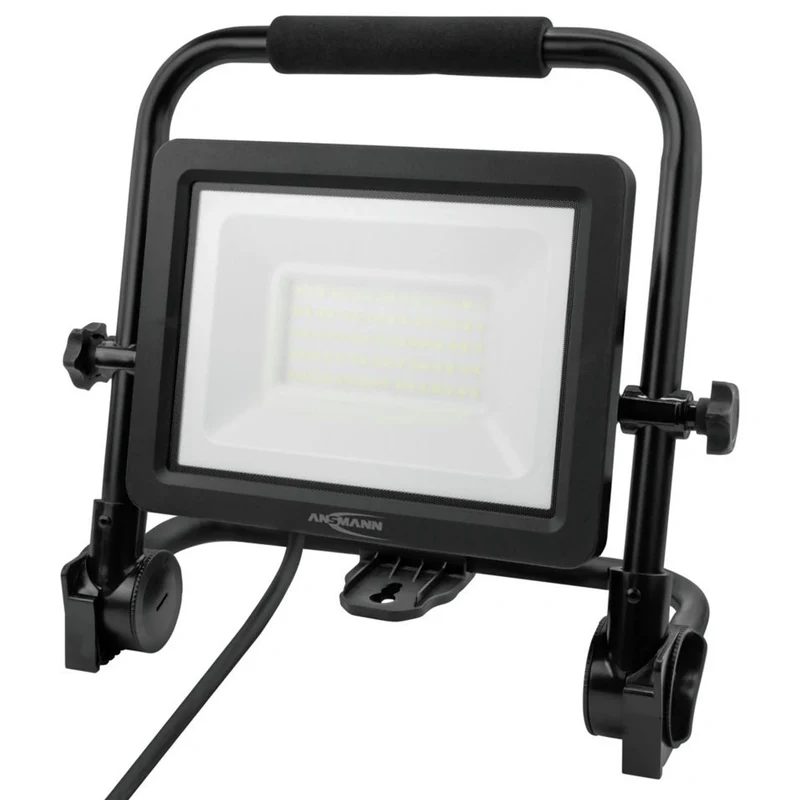 ANSMANN FL50W - AC - Lumière de travail LED - Cadre robuste - Orientable - Suspendu - 50 W - 2200 Lumen - 5000 K - Brillant - Projecteur