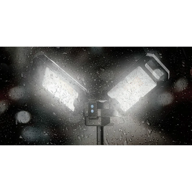 ANSMANN WL5000R - Lumière de travail à LED - IPX4 - Orientable - Trépied - Dimmerable - Rechargeable - 2 x 30 W - 5000 Lumen - 5000 K - Brillant - Projecteur