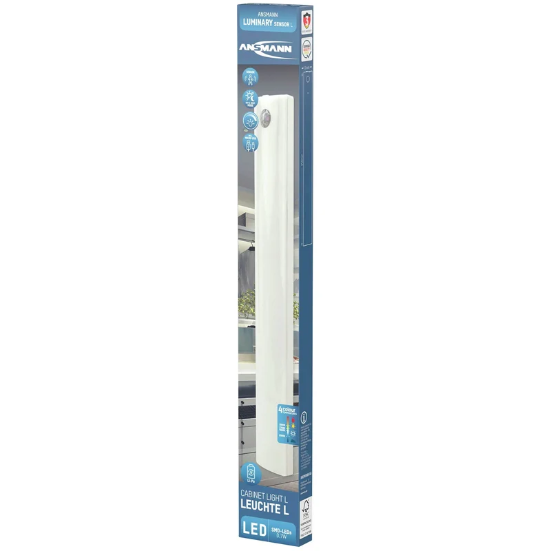 ANSMANN Lampe LED rechargeable pour armoire - Détecteur de mouvement - Rechargeable - 8 W 3700 - 6000 K - époilie - Bande lumineuse