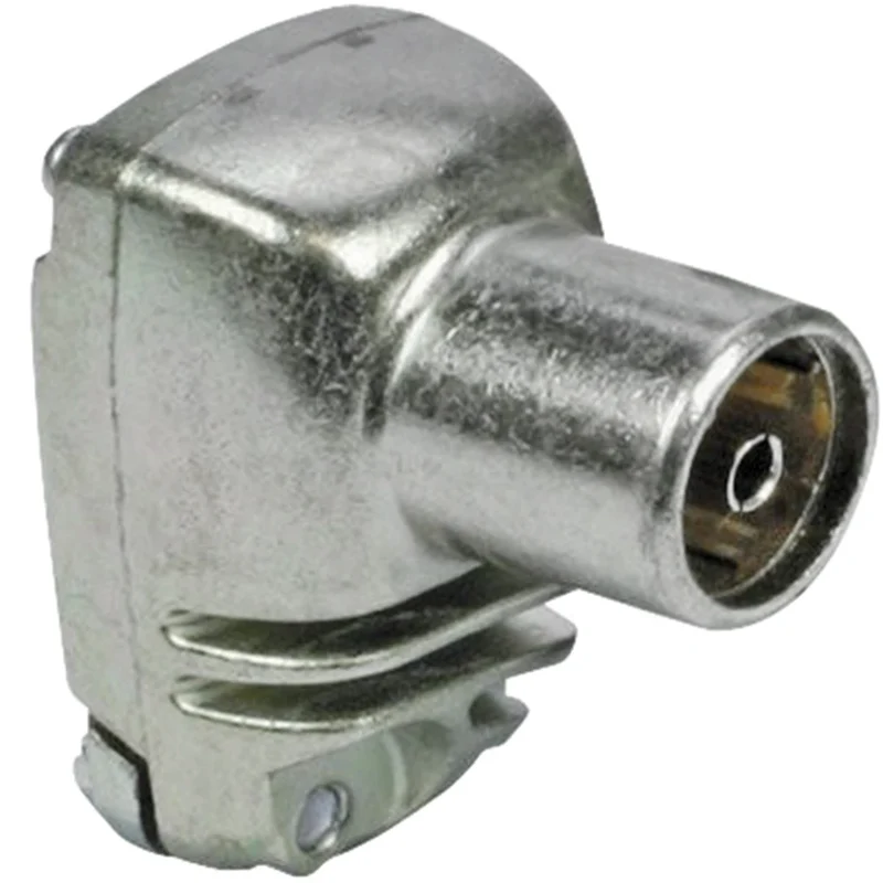 TECHNETIX - Prise - COAX - COAX (Femelle) - Haaks - Enfichable | Coudé|Vissé|Compatible Ziggo|Kabelkeur
