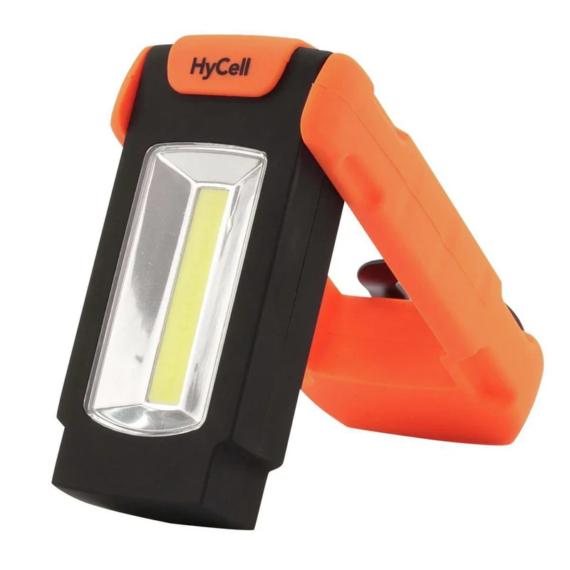 HYCELL COB - LED - Lumière de travail à LED - Orientable - Rotatif - 3 x AAA - 1 W - 128 Lumen - 5000 K - Brillant - Torche