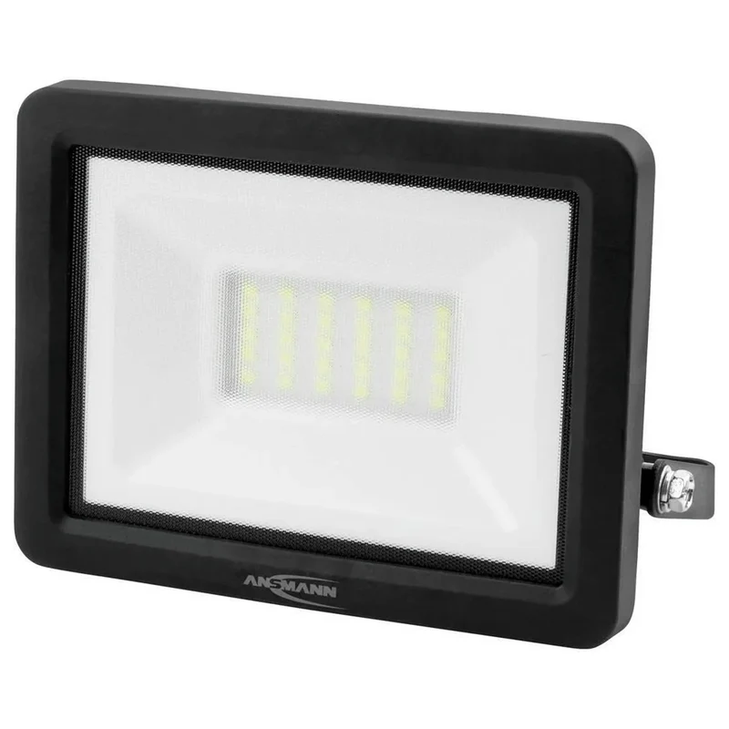 ANSMANN WFL20W - Lampe murale à LED - IP 65 - orientable - support de suspension - 20 W - 2200 Lumen - 5000 K - Brillant - Projecteur