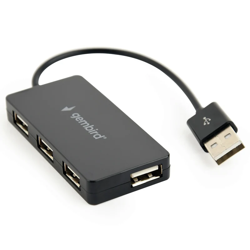 GEMBIRD - Station d’amarrage - USB-A (Homme) - 4 x USB-A (femelle) 0.15 m USB 2.0