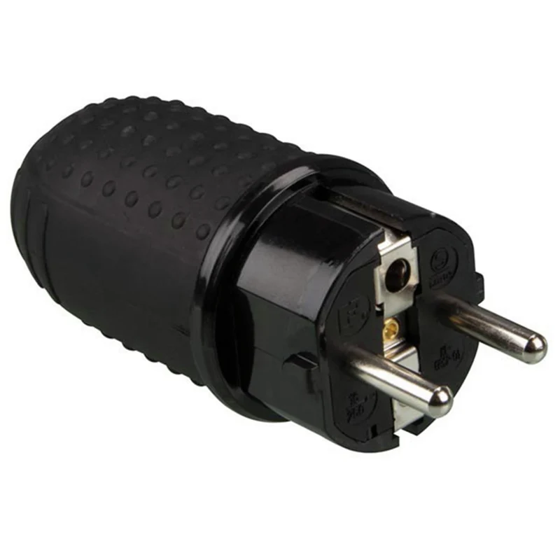 SCANPART - Prise - Prise 230 V (mâle) - 3-pôles Avec disjoncteur de fuite de terre + terre de broche