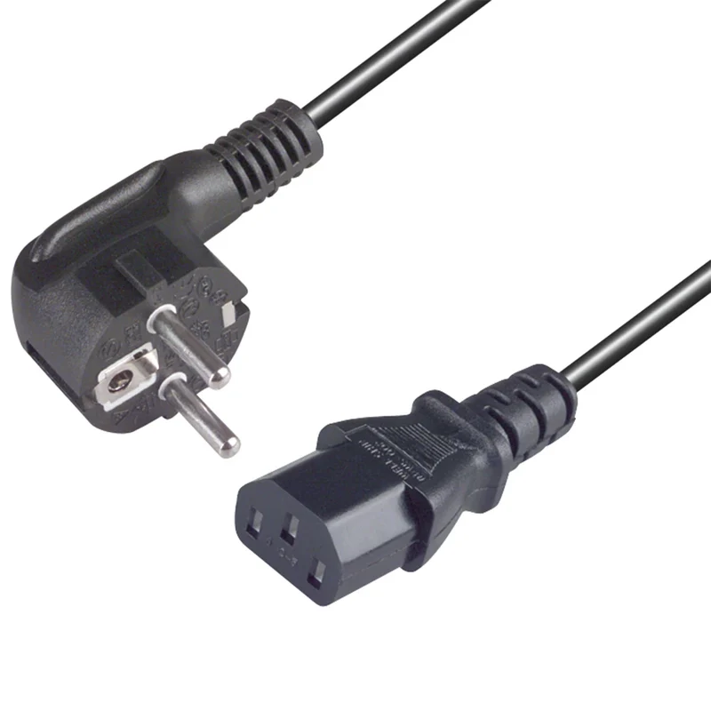 SCANPART - Cordon d’appareil - Prise 230 V (mâle) - C14 (Femme) 2.5 m 3 x 1.5 mm Avec mis à la terre|PVC souple|Bougie inclinée