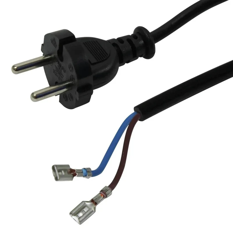 SCANPART - Cordon d’aspirateur - Prise 230 V (mâle) - Câble 6.0 m 2 x 0.75 mm Roulable