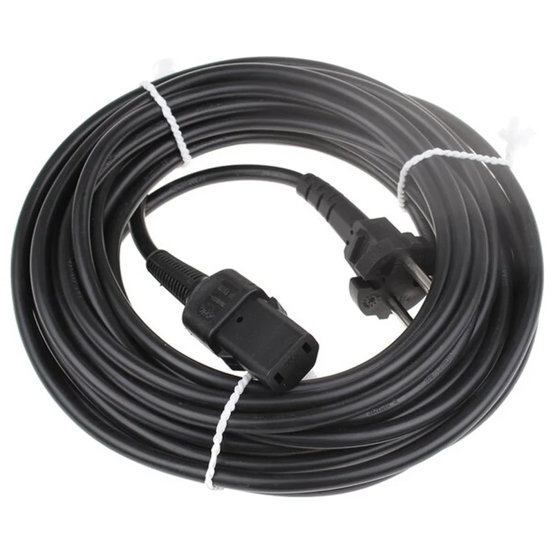 NILFISK - Cordon d’aspirateur - Prise 230 V (mâle) - C17 (Femme) 10 m 2 x 0.75 mm Adapté à Nilfisk