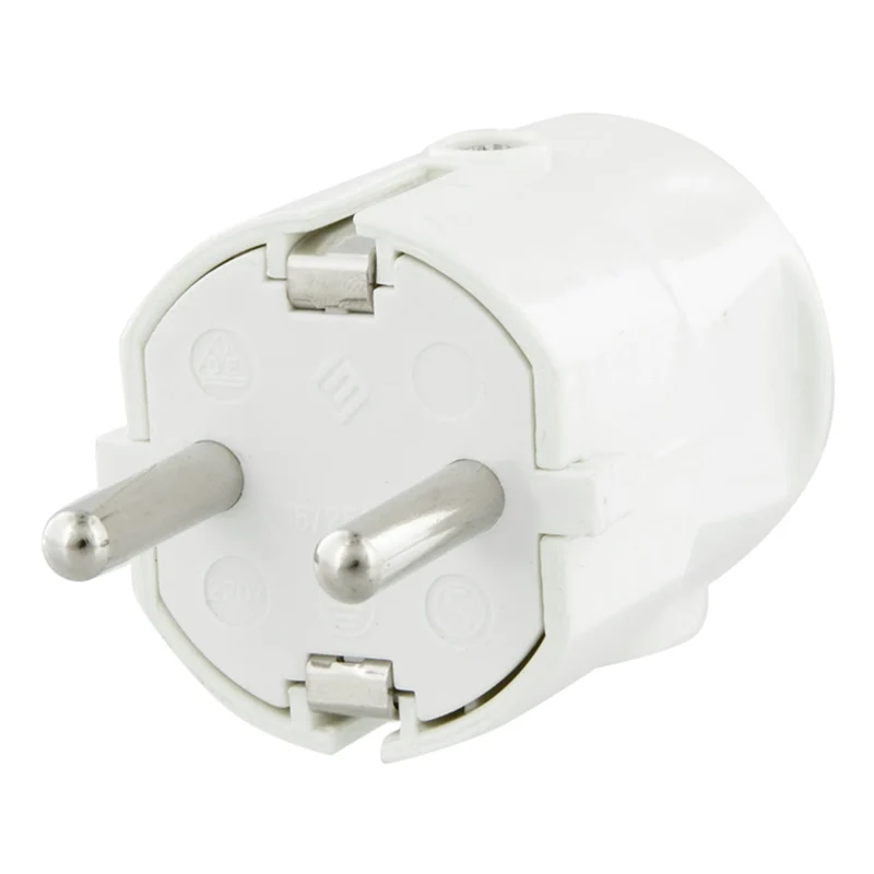 SCANPART - Prise - Fiche 230 V (mâle) - inclinée - 3-pôles Connexion câble inclinée |Avec mis à la terre