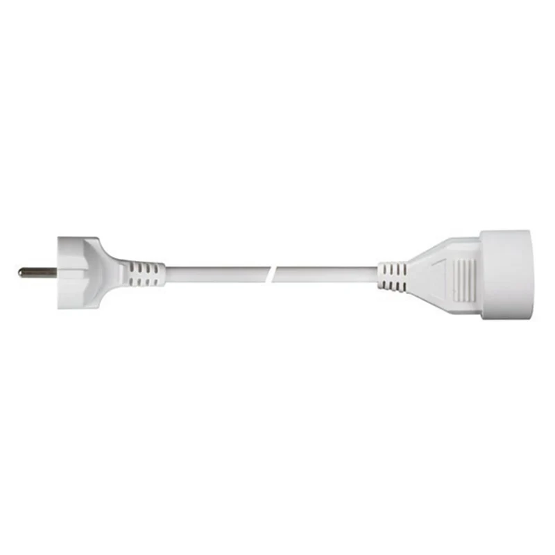 MARQUE MAISON - Câble d’extension - Prise 220 V (mâle) - Prise 220 V (femelle) + broche de terre 10 m 3 x 1.5 mm Version belge + verrouillage de sécurité enfant