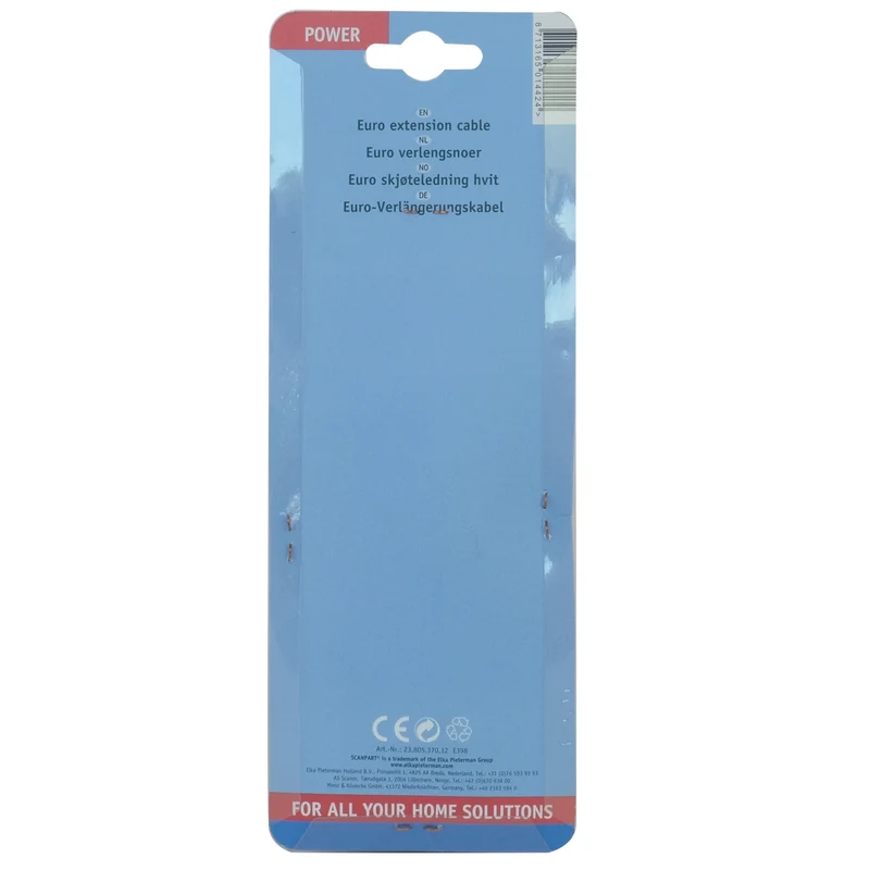 SCANPART - Câble d’extension - Douille 230 V (mâle) - Prise 230 V (femelle) 5.0 m 2 x 0.75 mm Compact|Sans terre