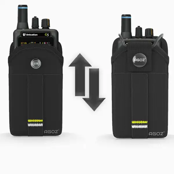 Étui pour pager vocal Unication G5 G4 G3 G2 G1 de qualité militaire avec fermeture à pression