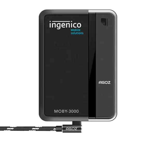 Chargeur câble Micro USB en forme de L pour lecteur de carte mobile Ingenico