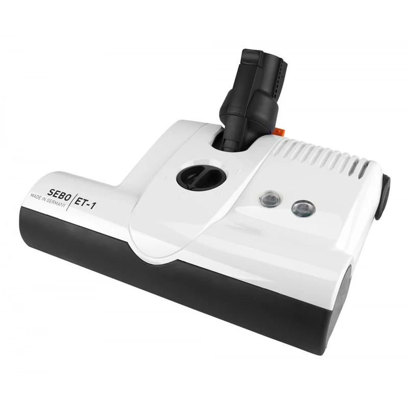 Quick Connect Power Nozzle - 12" (30.5 cm) Width - Adjustable Height - White - Geared Belt - Plastic Roller Brush - Sebo ET-1F2
