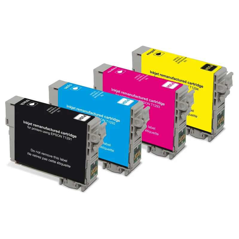 RECYCLECLUB XL Cartouche d'encre T1295 - Multipack - Noir + Bleu + Rouge + Jaune - Remplace Epson