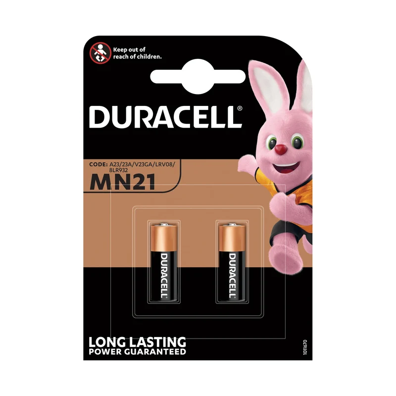 DURACELL Alkaline MN21 | 23A - Pack duo - 12 V - 38 mAh Batterie