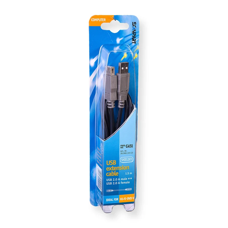 SCANPART - Câble de données - Câble d'extension - USB-A (Mâle) - USB-A (Femelle) - 1,5 m