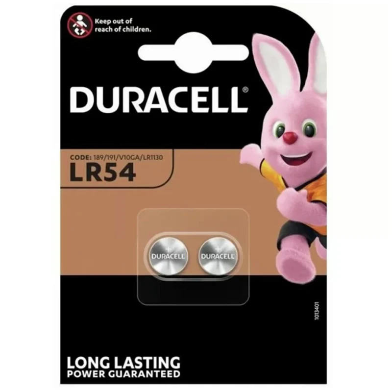 DURACELL Alkaline LR54 | 189 - Pack duo - 1.5 V - 42 mAh - Cellule bouton