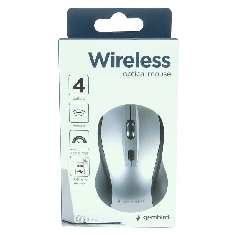 GEMBIRD - Souris - MUSW4B02BS - Sans fil - USB-A