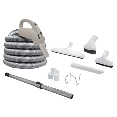 Attachment kit 24V Super Pack with Super Flex hose and On/Off handle - Decovac brush 12 in. (30.5 cm)