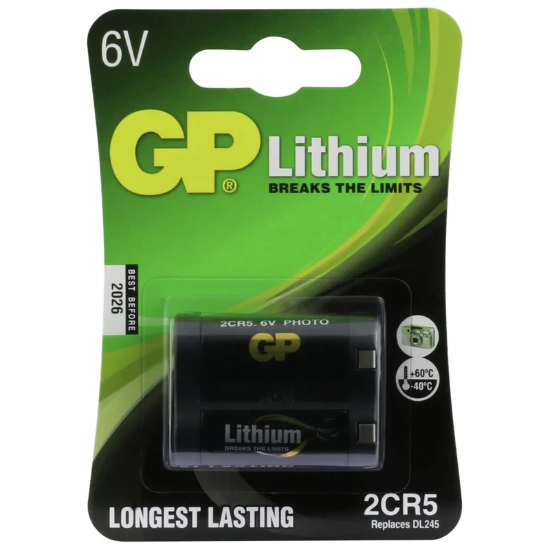 GP Lithium 2CR5 | DL245 - 6 V - 1400 mAh Batterie