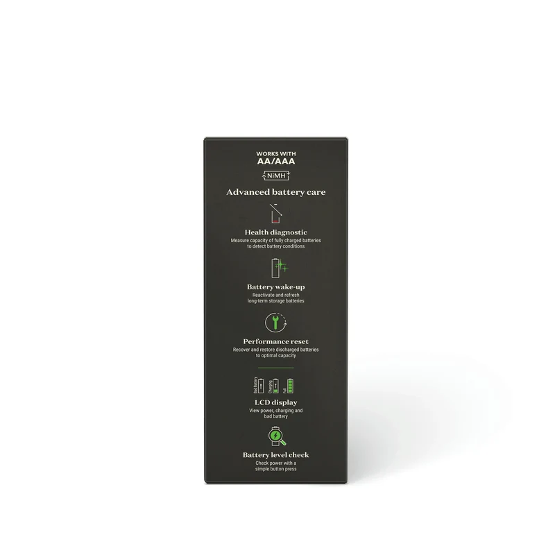 GP NiMH - Recyko - Fast Charger Dock USB AA | HR6 - Multipack - 4 Pièces + Chargeur + USB Câble - 1.2 V - 2100 mAh - Rechargeable Batterie