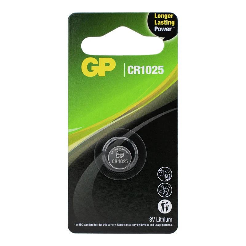 GP Lithium CR1025 | 1025 - 3 V - 30 maAh - Cellule bouton