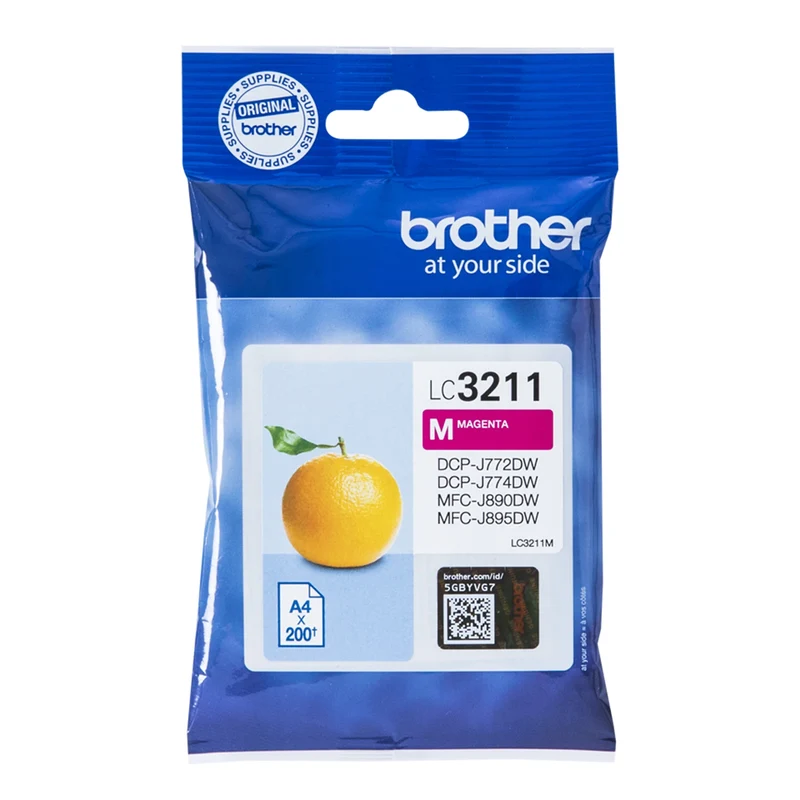 BROTHER Cartouche d'encre LC3211M - Rouge